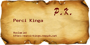 Perci Kinga névjegykártya